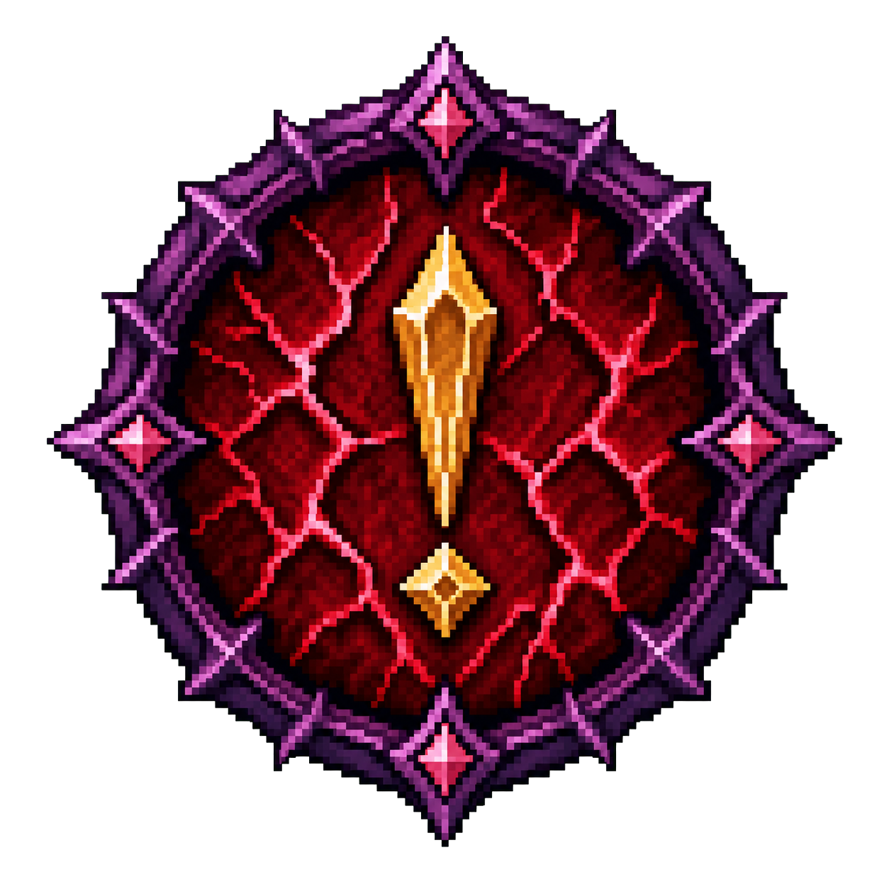 Pixel-art status condition emblem