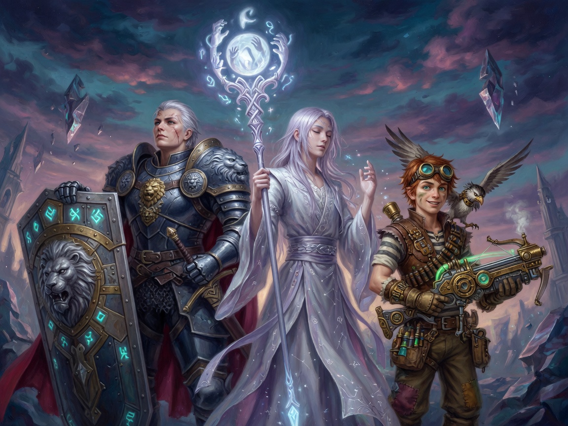 A starting party standing together