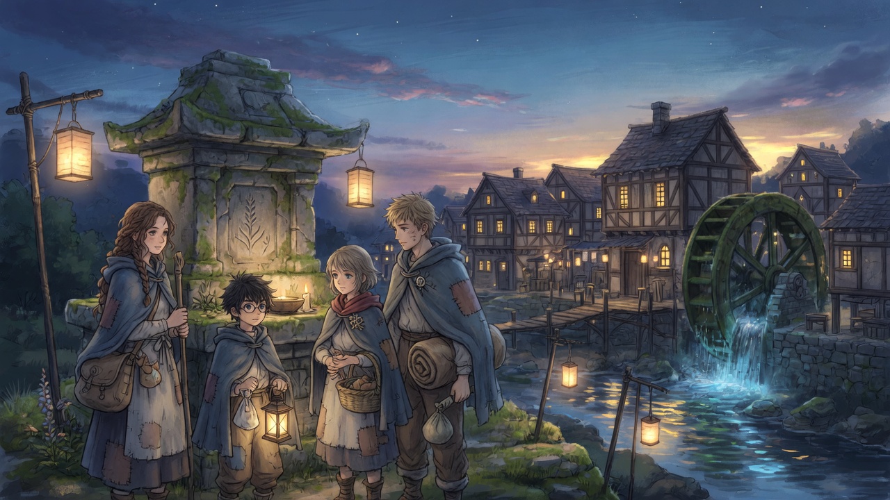 Humble mill-town youths leaving home
